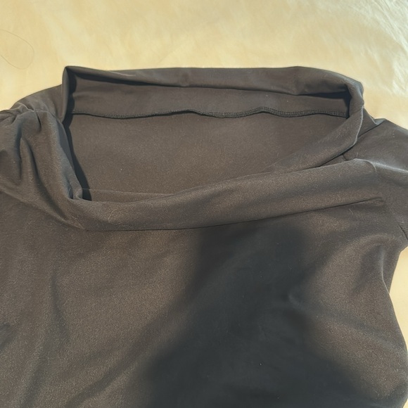 Black Cowl Neck Long Sleeve Top - Picture 3 of 3